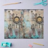 デコップボーホドリームキャッチャーの羽 薄葉紙 (クラフト)