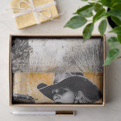 デコップポスターウェスタン女性のカーボーイ保安官 薄葉紙 (ギフト)