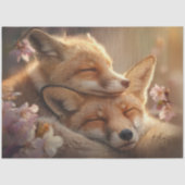 デコップマザーベビーキツネ睡眠砦 薄葉紙 (正面)