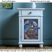 デコップマジカルスチームパンクフェイクトレインモザイク065 薄葉紙