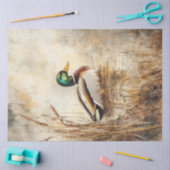 デコップマラードダックフローティングセージ草 薄葉紙 (クラフト)