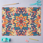 デコップマンダラデジタルアートサイケデリックアート 薄葉紙 (クラフト)