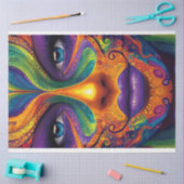 デコップマ鮮やかルディグラスマスク 薄葉紙 (クラフト)