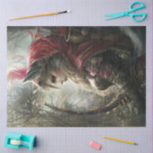 デコップミスティックな女性ロビンフードボウアローズ 薄葉紙 (クラフト)