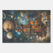 デコップミスティックホットエアバルーン乗り ラッピングペーパーシート (正面3)