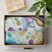 デコップメッセンジャーカラー鮮やかアーポップ・アートのト 薄葉紙 (ギフト)