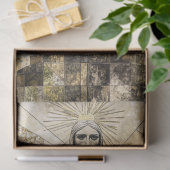 デコップモザイクキリストRedeemer像ブラジル 薄葉紙 (ギフト)