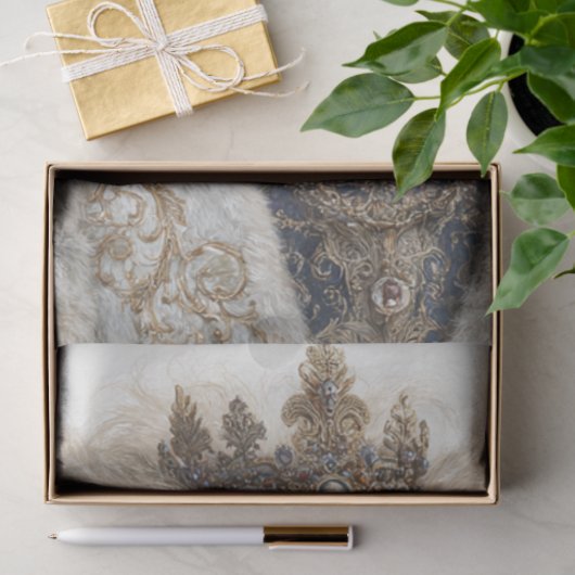 デコップライオンキング威厳のあるリーガルデザインジュエリング 薄葉紙 (ギフト)