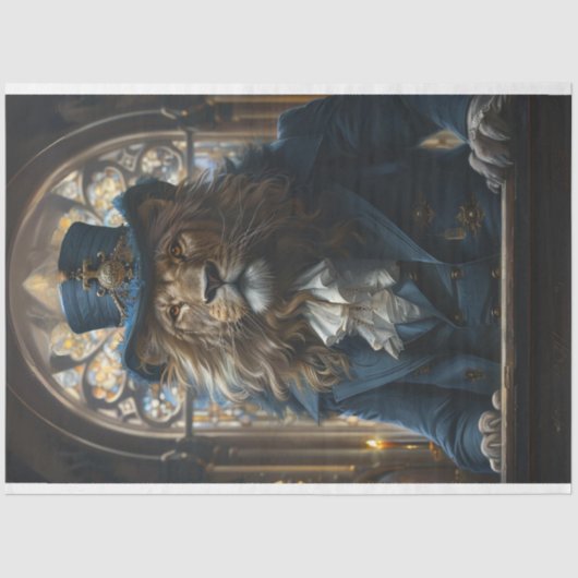 デコップライオン説教 – 牧師マイク 薄葉紙 (正面)