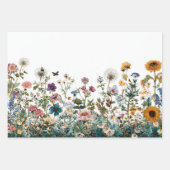 デコップラッピング風景ワイルドフラワー転送 ラッピングペーパーシート (正面2)