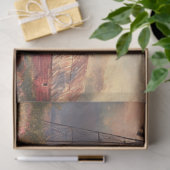 デコップランドスケープウィンドミルレッドバーンワイルドフラワー 薄葉紙 (ギフト)