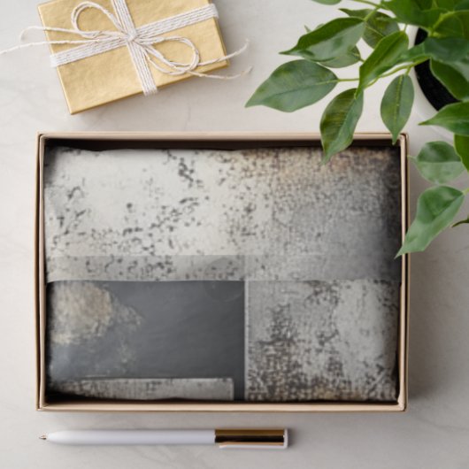 デコップランドスケープ銀さびフェイクの背景 薄葉紙 (ギフト)