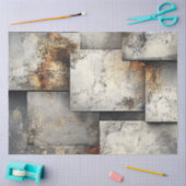 デコップランドスケープ銀さびフェイクの背景 薄葉紙 (クラフト)