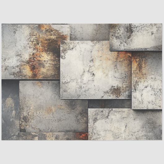 デコップランドスケープ銀さびフェイクの背景 薄葉紙 (正面)