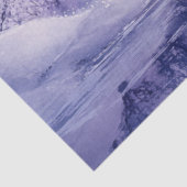 デコップランドスケープ雪の覆われた紫ホワイト 薄葉紙 (詳細)