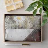 デコップレッドバーンハイランドカウフラワーフィールド 薄葉紙 (ギフト)