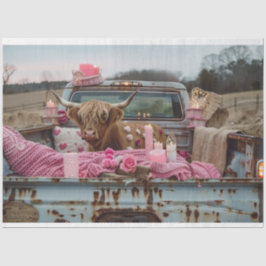 デコップロマお洒落ンチセッティングハイランド牛 薄葉紙