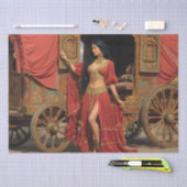 デコップロマニジプシー女性バルドワゴン 薄葉紙 (クラフト)