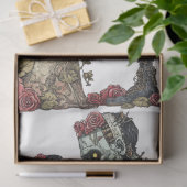 デコップロマンチックなゾンビカップルのバレンタインエンブレイス 薄葉紙 (ギフト)