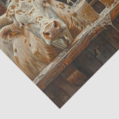 デコップロングホーン牛のバー飲むミルクシェイク 薄葉紙 (詳細)