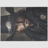 デコップワイルドウェストローマン黒い服 薄葉紙 (正面)