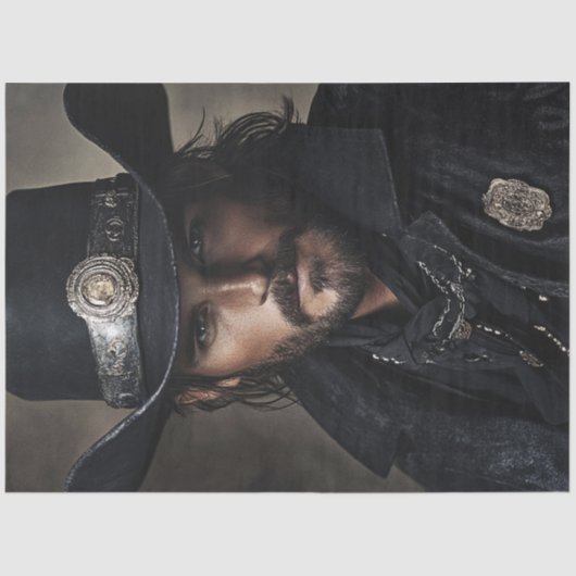 デコップワイルドウェストローマン黒い服 薄葉紙 (正面)