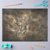 デコップワイルドライフディアーポートレート 薄葉紙 (クラフト)