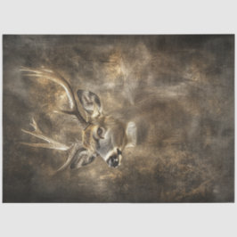 デコップワイルドライフディアーポートレート 薄葉紙