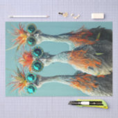 デコップワッお洒落カドードルバードアート 薄葉紙 (クラフト)