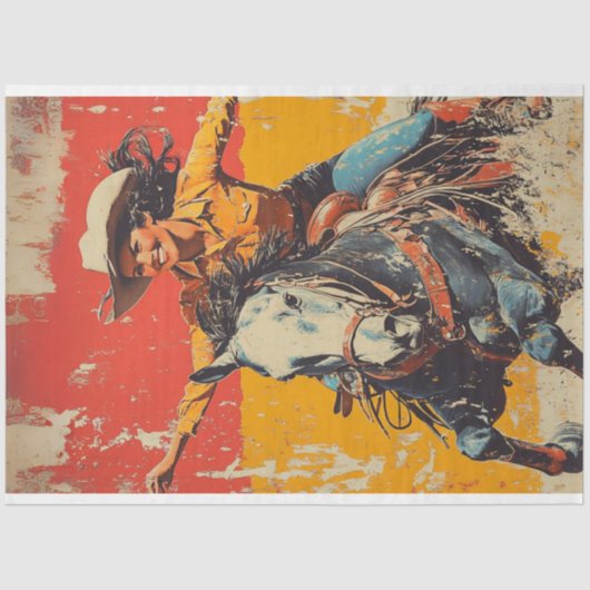 デコップヴィンテージポスターアラビア馬ライダージュディ 薄葉紙 (正面)