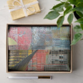 デコップ抽象芸術ジオメトリックCat顔図形 薄葉紙 (ギフト)