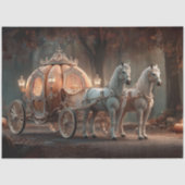 デコップ秋の馬車の白馬 薄葉紙 (正面)