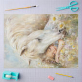 デコッペお洒落ージホース&小さな女の子フーワーズ 薄葉紙 (クラフト)