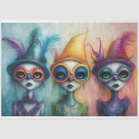 デコッペお洒落ージ・レディ・トリオとウィムシビル 薄葉紙 (正面)