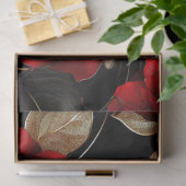 デコッペ鮮やかージレッドローゼゴールデン&ダーク離れ 薄葉紙 (ギフト)