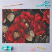 デコッペ鮮やかージレッドローゼゴールデン&ダーク離れ 薄葉紙 (クラフト)