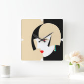 デコデザインウォールクロック スクエア壁時計 (ホーム)