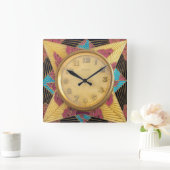 デコデザインウォールクロック スクエア壁時計 (ホーム)