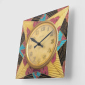 デコデザインウォールクロック スクエア壁時計 (傾斜)