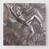 デコデザインウォールクロック スクエア壁時計 (正面)