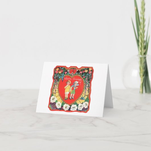 デコバレンタインカップル カード (正面)