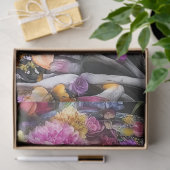 デコパグ3スカル明るい花混合メディア 薄葉紙 (ギフト)