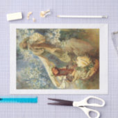 デコパージの美しいヴィンテージアート 薄葉紙 (クラフト)