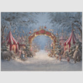 デコパージュのウィスキカルなクリスマスサーカス 薄葉紙 (正面)