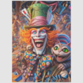 デコパージュのクラウン&キャットカオス魔法の森 薄葉紙 (正面)