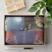 デコパージュセット4 妖精の置物 サンタ 馬 薄葉紙 (ギフト)