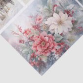 デコパージュ用の冬の花とヴィンテージクリスマス 薄葉紙 (詳細)