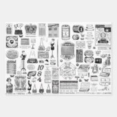 デコパージュ用エフェメラ紙シート ラッピングペーパーシート (正面)