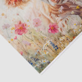 デコパージュ用ハイランド牛と野の花 薄葉紙 (詳細)