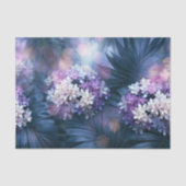 デコパージュ用紙:ピンクライラックの花 薄葉紙 (正面)
